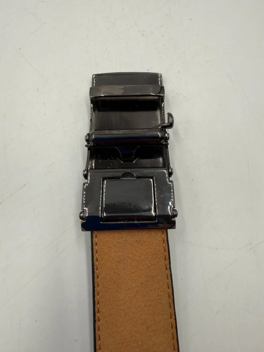 Simons Genuine Leather Ratchet Belt Brown Fits up to 40